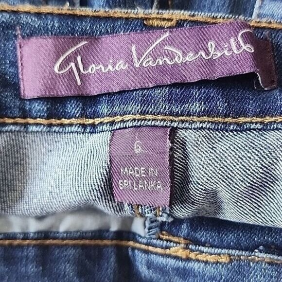Gloria Vanderbilt Jeans Amanda Original Slimming Mid-rise Short NWT Women's 6 - Picture 4 of 9